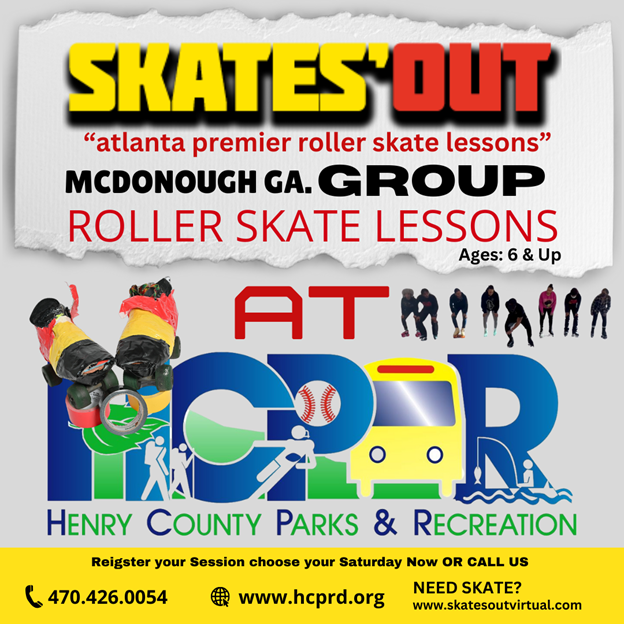 Great class session on Saturday in our McDonough GA Group Roller Skate Lesson