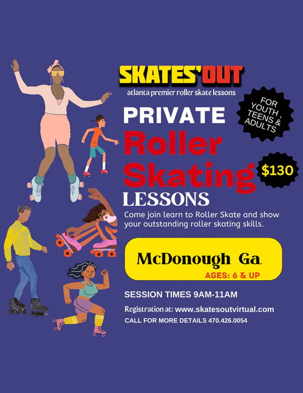 McDONOUGH GA Private Roller Skate Lesson