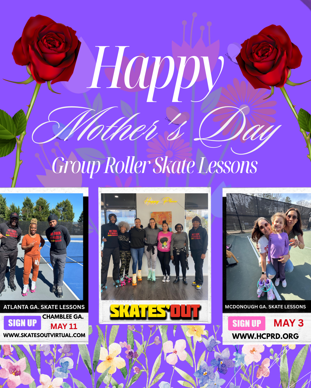 Mother's Day Roller Skate Lessons