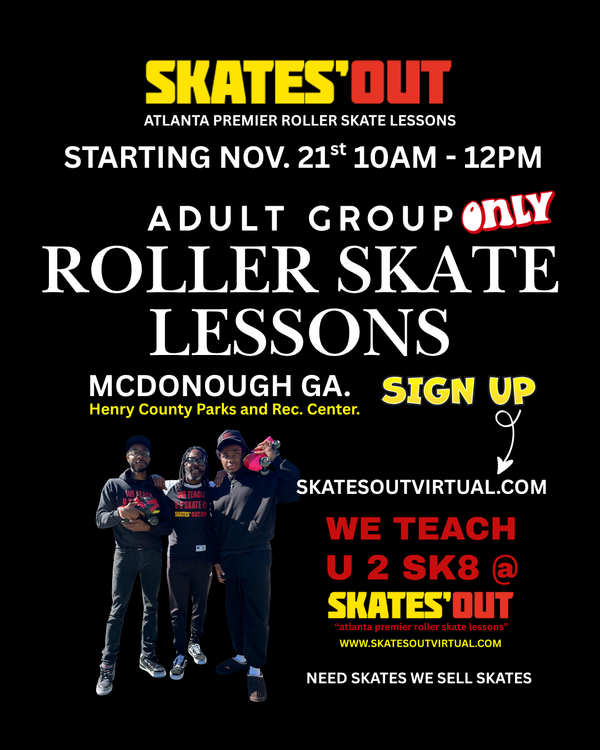 Adult Only Group Roller Skating Lessons in McDonough, GA NOV 21