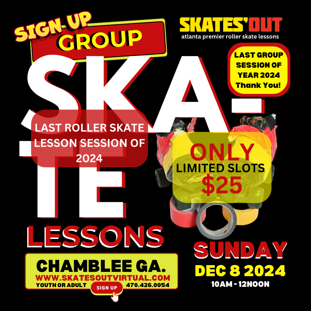 Group roller skate lessons Atlanta Ga. Dec. 8, 2024