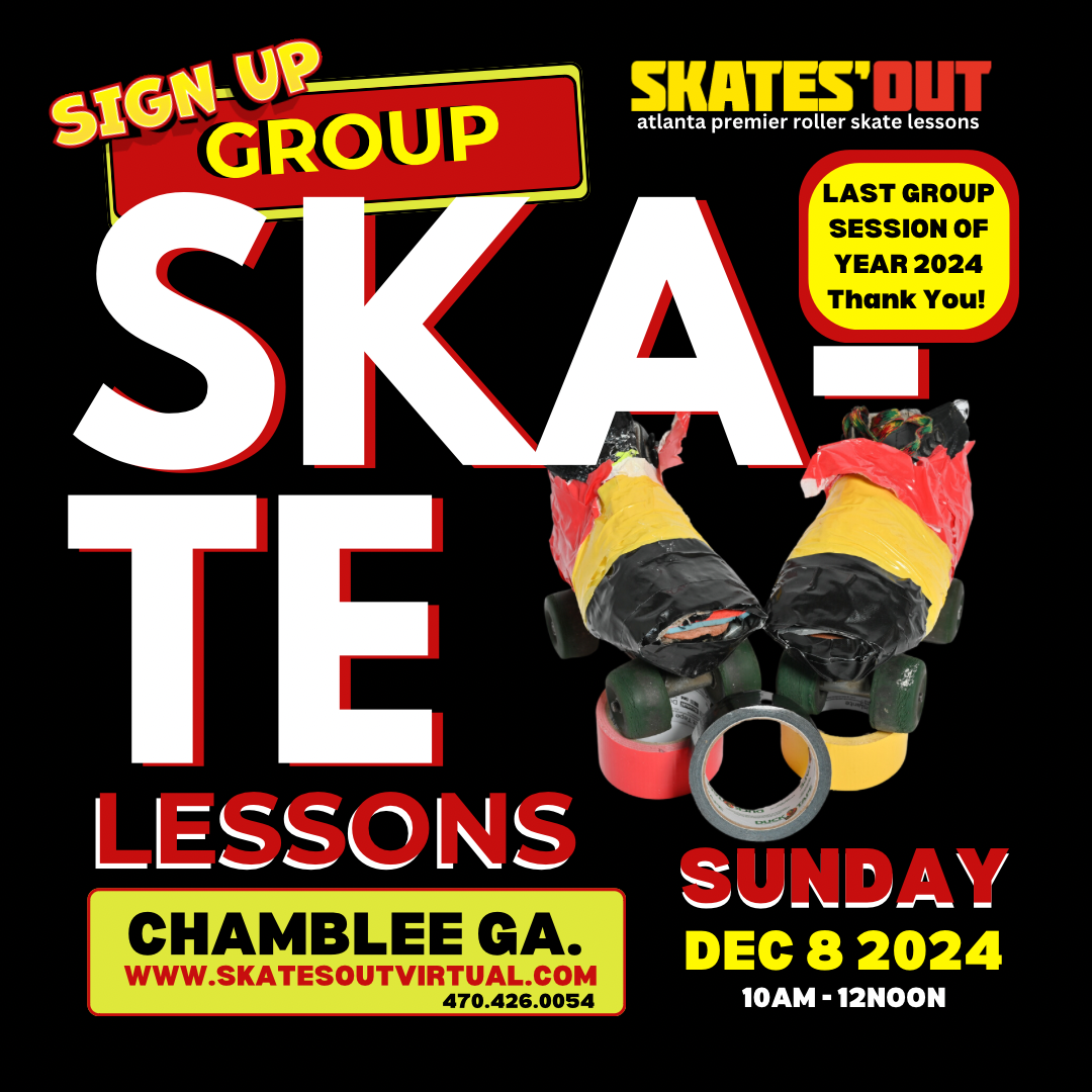 Group roller skate lessons Atlanta Ga. Dec. 8, 2024